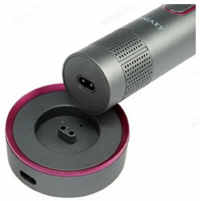 Бритва роторная Galaxy line GL4210, серебристая/розовая-4