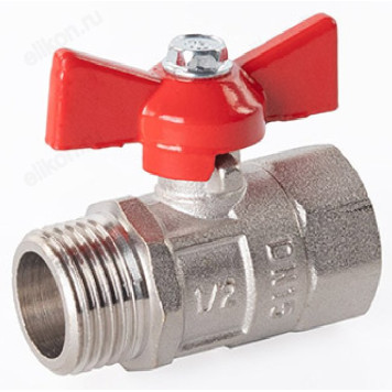 Кран шаровый DN-15 ПРАКТИК 131 бабочка В*Н ГАЛЛОП (91030)