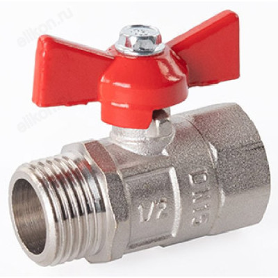 Кран шаровый DN-15 ПРАКТИК 131 бабочка В*Н ГАЛЛОП (91030)