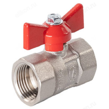 Кран шаровый DN-15 ПРАКТИК 130 бабочка В*В ГАЛЛОП (91048)