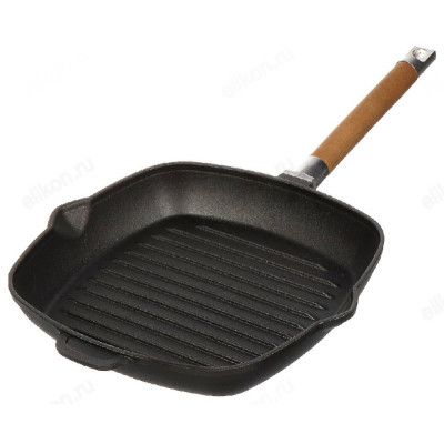 Сковорода-гриль чугунная Гардарика 26*26см съемн ручка