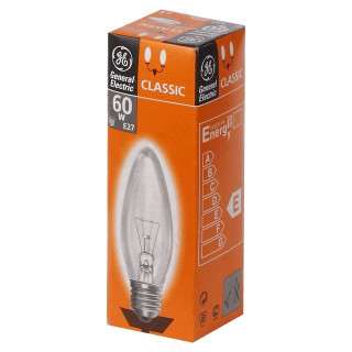 Лампа накаливания E27 60W GENERAL ELECTRIC свеча