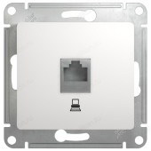 Розетка компьютерная SE Glossa RJ45 кат.5E, белая SE GSL000181K Розетка компьютерная SE Glossa RJ45 кат.5E, белая SE GSL000181K