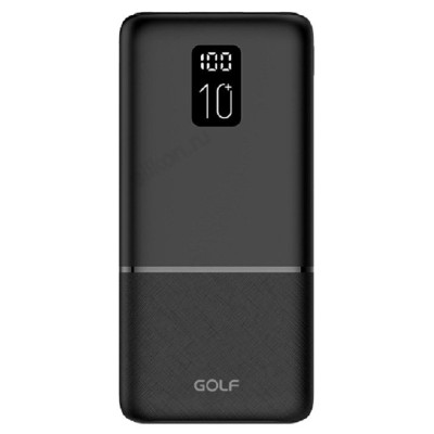 Power Bank 10000 mah GOLF P10LCDPD_Black