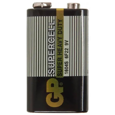 Батарейка 6F22 GP 1604S, 9V