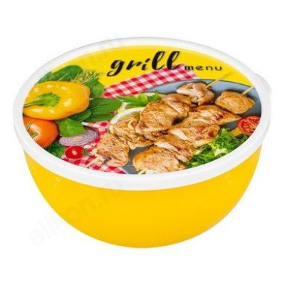 Миска с крышкой GRILL MENU 0.6л