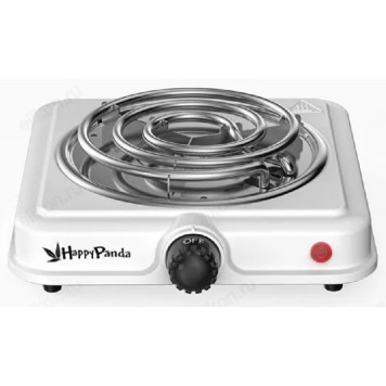 Плита Happy Panda HP-02W 1000Вт 1конф/спир бел