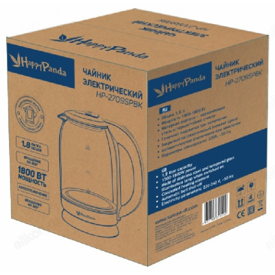 Чайник стеклянный SUPER PROMO HP-2709SPBK 1.8л-1