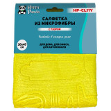 Салфетка с узором, микрофибра, 30*40см, желт. HAPPY PANDA HP-CL11Y