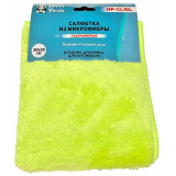 Салфетка ультрамягкая, микрофибра, 30*35см, лимон. HAPPY PANDA HP-CL16L