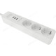 Удлинитель с USB зарядкой HARPER UCH-325 3гн+3USB, 3м. White