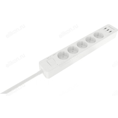 Удлинитель с USB зарядкой HARPER UCH-560 5гн+3USB, 3м. White-3