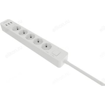 Удлинитель с USB зарядкой HARPER UCH-560 5гн+3USB, 3м. White-4