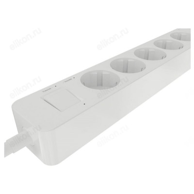 Удлинитель с USB зарядкой HARPER UCH-560 5гн+3USB, 3м. White-6