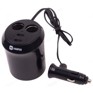 Разветвитель прикуривателя автомобильный HARPER DP-186