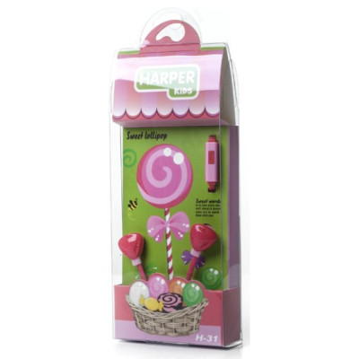 Наушники проводные Harper Kids H-31, красный-1