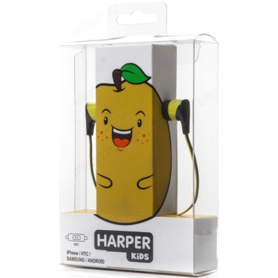 Наушники проводные Harper Kids H-34, желтый-1