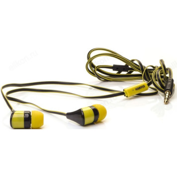 Наушники проводные Harper Kids H-34, желтый