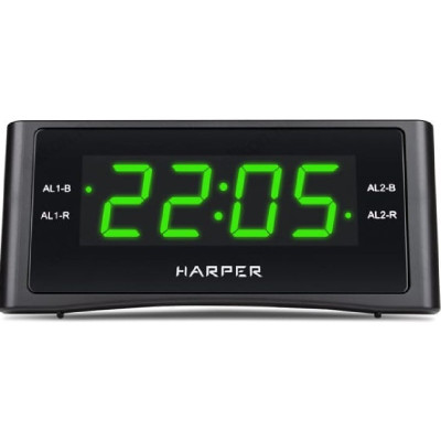 Радиобудильник HARPER HCLK-1006 green led-1