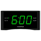 Радиобудильник HARPER HCLK-1006 green led