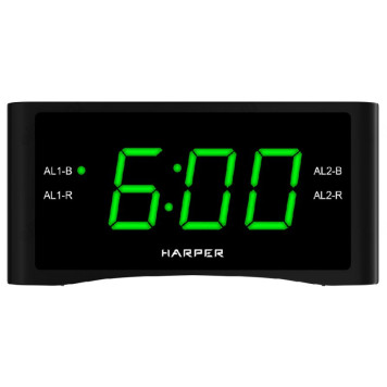 Радиобудильник HARPER HCLK-1006 green led