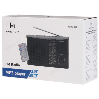 Радиоприемник HARPER HDRS-288 black-6