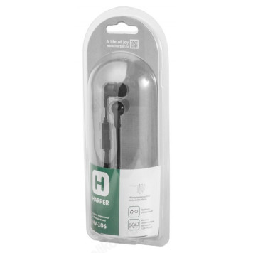 Наушники проводные Harper HV-106, черный-2
