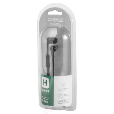 Наушники проводные Harper HV-106, черный-2