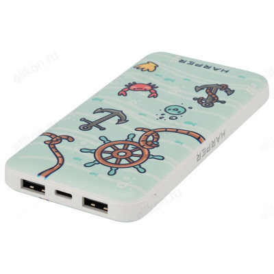 Power Bank HARPER PB-0021 sea, 10 000 мАч-2