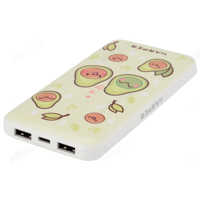 Power Bank HARPER PB-0023, 10 000 мАч, avocado-2