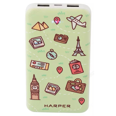 Power Bank HARPER PB-0025, 10 000 мАч, travel-1