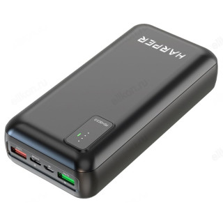 Power Bank 30000 HARPER PB-0030, 30000 mAh, черный