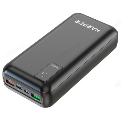 Power Bank 30000 HARPER PB-0030, 30000 mAh, черный