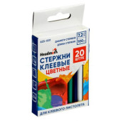 Стержни клеевые 625-001 HEADMAN 20шт, 7,2x100мм, цветные, набор на блистере Стержни клеевые 625-001 HEADMAN 20шт, 7,2x100мм, цветные, набор на блистере