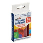 Стержни клеевые 625-002 HEADMAN 20шт, 7,2x100мм, цветные, глиттер (блестки), набор н Стержни клеевые 625-002 HEADMAN 20шт, 7,2x100мм, цветные, глиттер (блестки), набор н