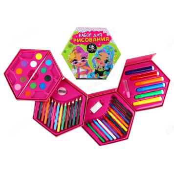 Набор для рисования ХОББИХИТ 284-239 46 пр.