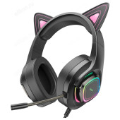 Гарнитура HOCO CAT 3.5 мм/USB) накладная W107 Гарнитура HOCO CAT 3.5 мм/USB) накладная W107