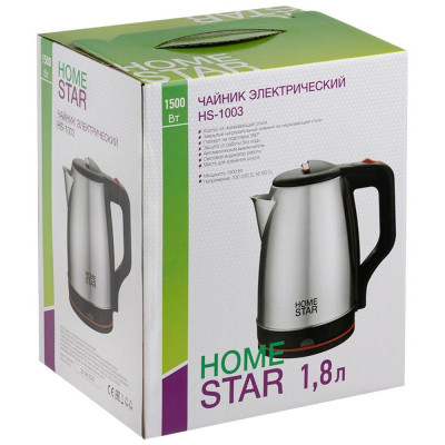 Чайник HS-1003 стальной HOMESTAR 107000-2