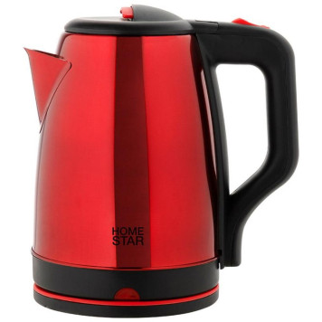 Чайник HS-1003 стальной, красный HOMESTAR 107001-1