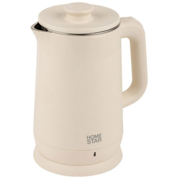 Чайник HS-1006 бежевый HOMESTAR 107004
