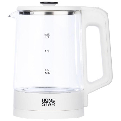 Чайник HS-1008 белый HOMESTAR 107009-1