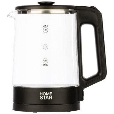Чайник HS-1008 черный HOMESTAR 107010-1