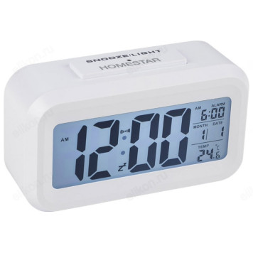 Будильник HOMESTAR HS0110, белый