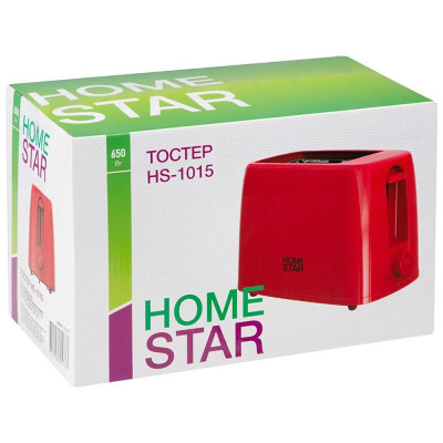 Тостер HS-1015 красный (106192) HOMESTAR HS-1015 red-4