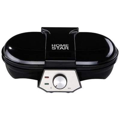 Вафельница HS-2041 венская вафля, черная (108253) HOMESTAR HS-2041Black-2