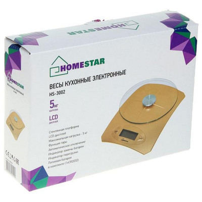 Весы кухонные (002663) HOMESTAR HS-3002-2