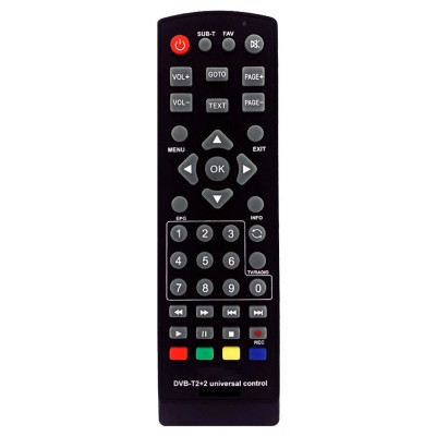 Пульт Huayu DVB-T2+2 для ресиверов