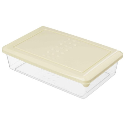 Набор контейнеров для продуктов 'Asti' прямоугольные 3шт (0.75л) светло-бежевый IDI LAND 221100725/01-3