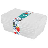 Комплект контейнеров д/заморозки 'Asti' прямоугольные 3шт (0.75л) бесцветный IDI LAND 221100801/00