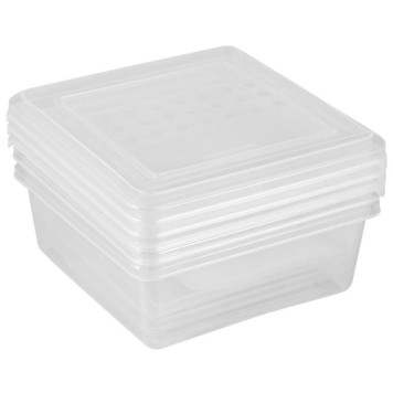 Комплект контейнеров д/заморозки 'Asti' квадратные 3шт (0.5л) бесцветный IDI LAND 221101101/00-2